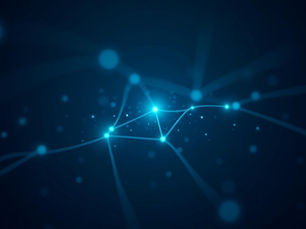 Abstract network connection representing reliability